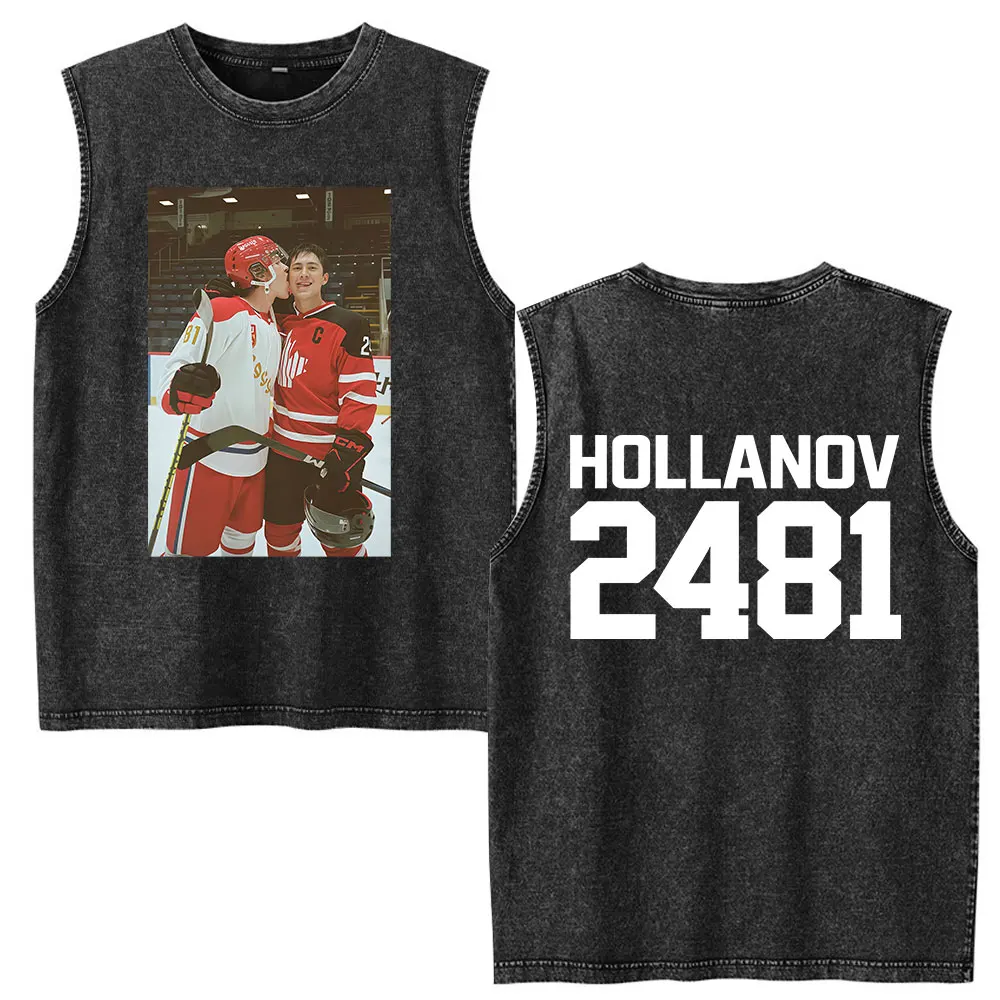 

Топы на бретелях с подогревом Rivalry, футболки Shane Hollander ‌ Илья Розанив Холланов 2481, мужская и женская футболка без рукавов в стиле Харадзюку