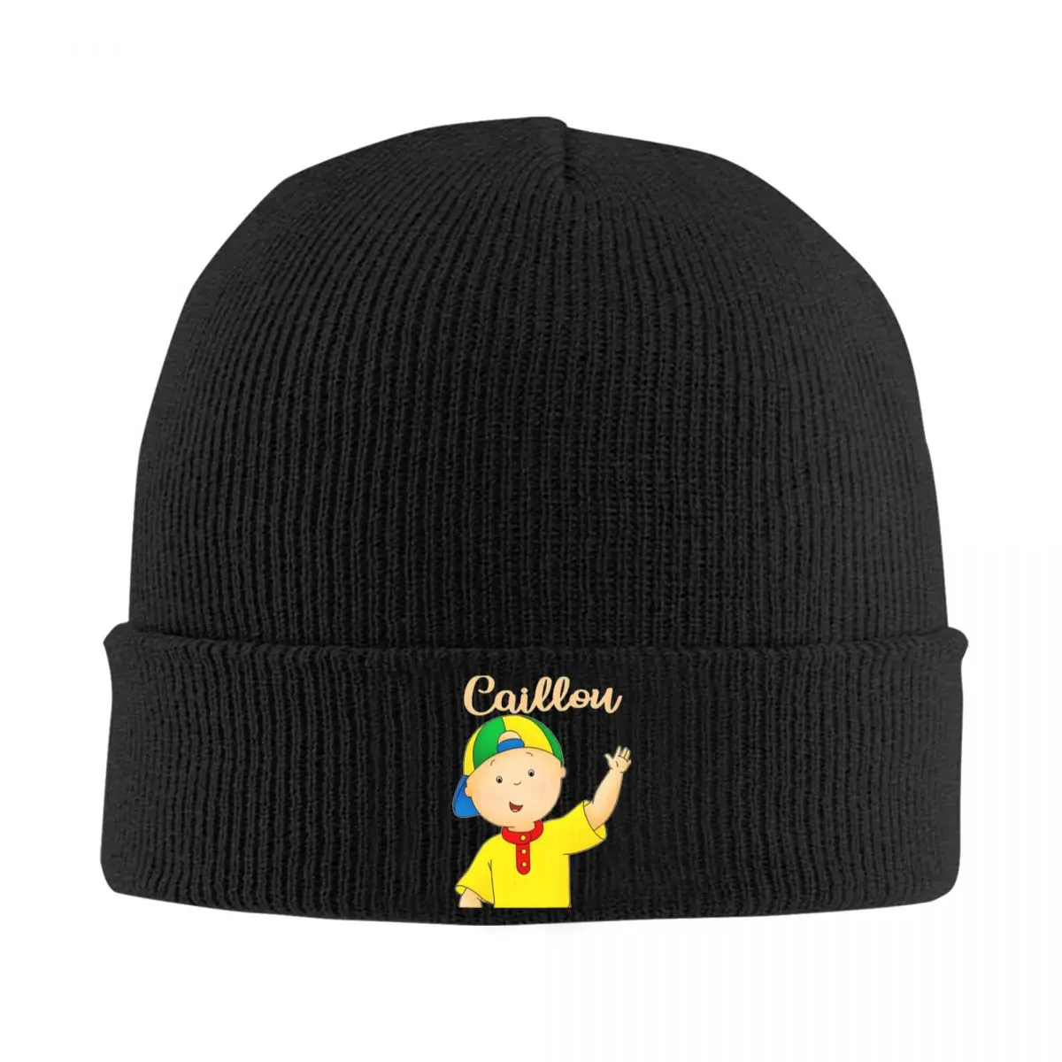 Caillou Meme Bonnet Hats Caillou Cartoon Knitted Hat Adult Unisex Hip Hop Elastic Beanie Hats Autumn Winter Outdoor Custom Caps