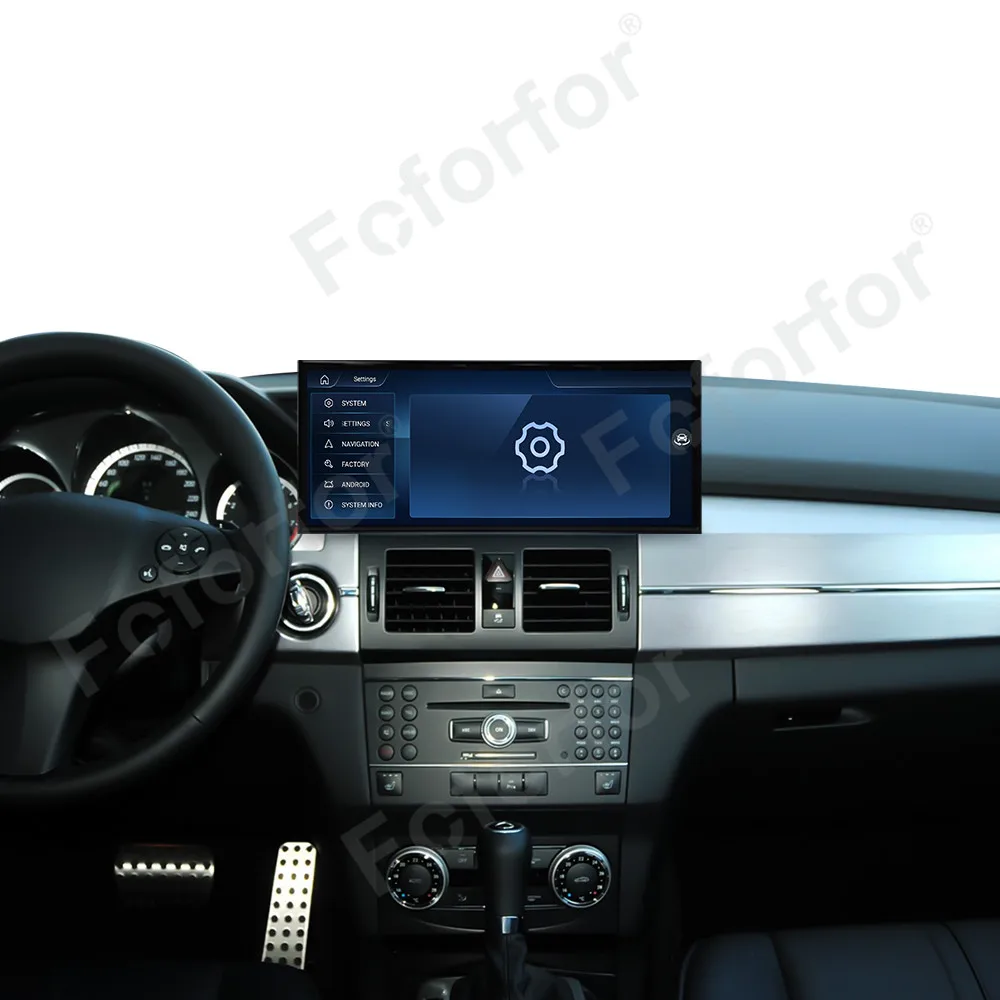 CarPlay Android 14 HD Screen 15.8 Inch For Mercedes Benz GLK 2009-2012 X204 Qualcomm Car Radio GPS Navigation Multimedia Player