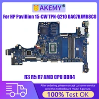 Dag7bjmb8c0 para HP Pavillion 15-CW TPN-Q210 portátil placa base R3 R5 R7 15 CW AMD CPU DDR4 G7BJ placa base