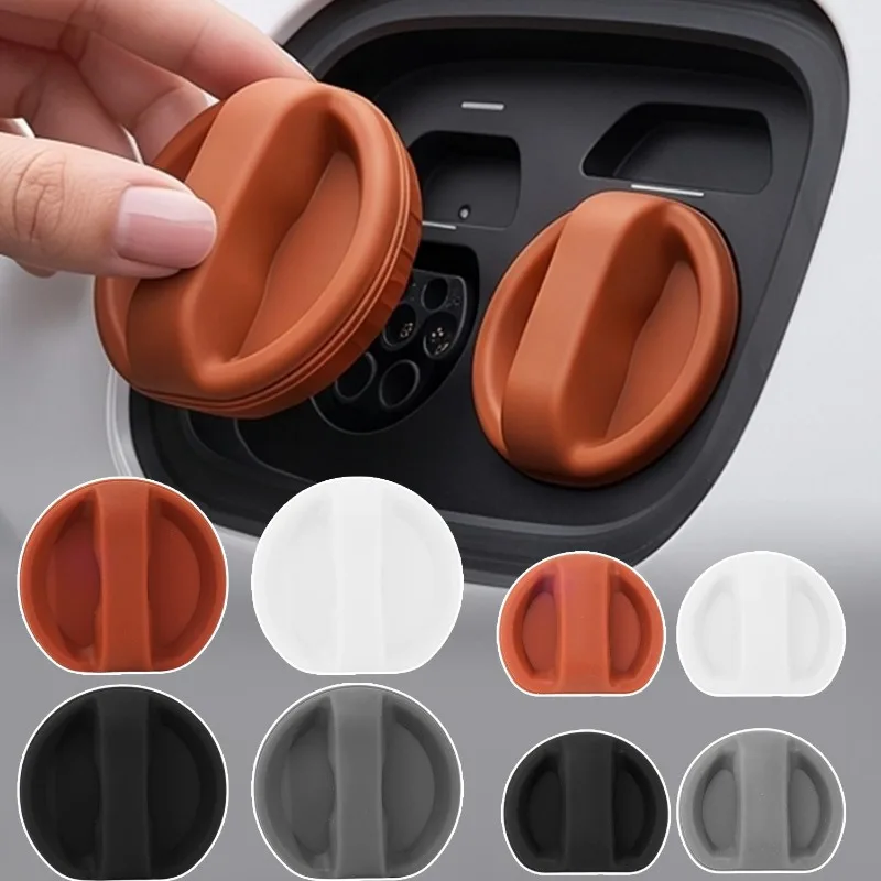 

Silicone Charging Port Cover for EV Magnetic Dustproof Waterproof Cap for Fast Slow Charger Socket Fit for Most New Energy Cars