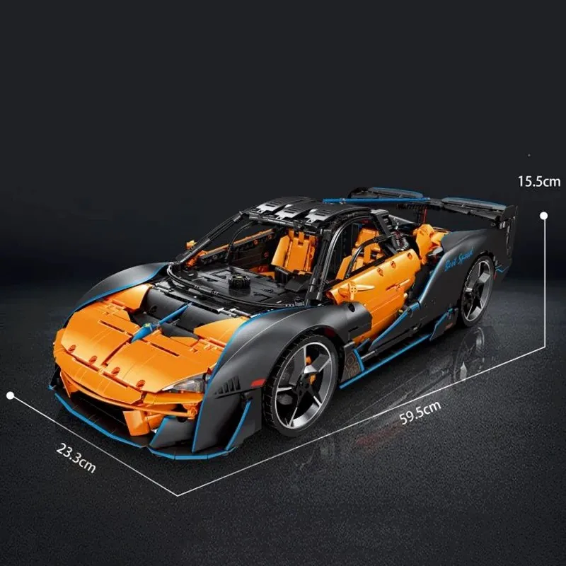 3862 قطعة MOC التقنية SABER P1 Supercar 1:8 مقياس اللبنات نموذج مدينة سباق الرياضة سيارة لتقوم بها بنفسك تجميع لعب للأولاد هدية #5