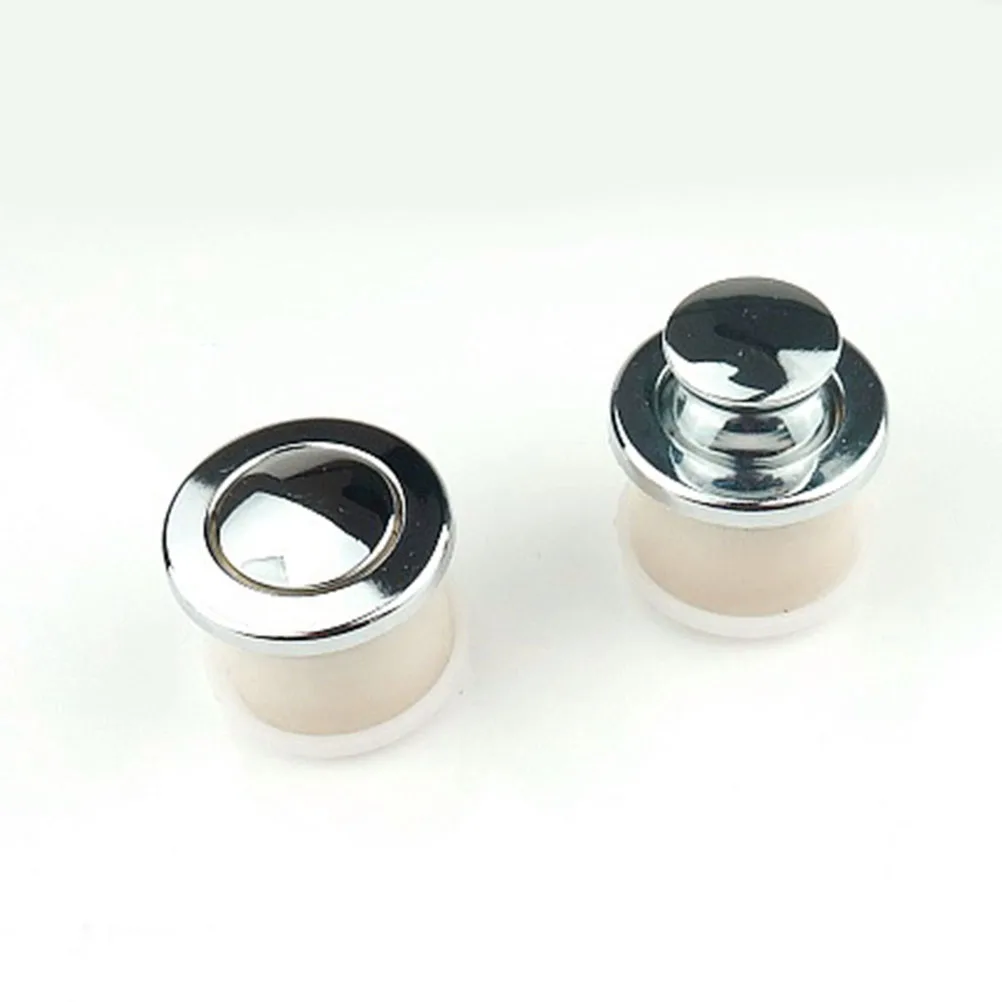 

2pcs Zinc Alloy Cabinet Pull Embedded Furniture Knob Drawer Spring Door Handle Home Decor Knob For Wardrobe Cupboard Bathroom