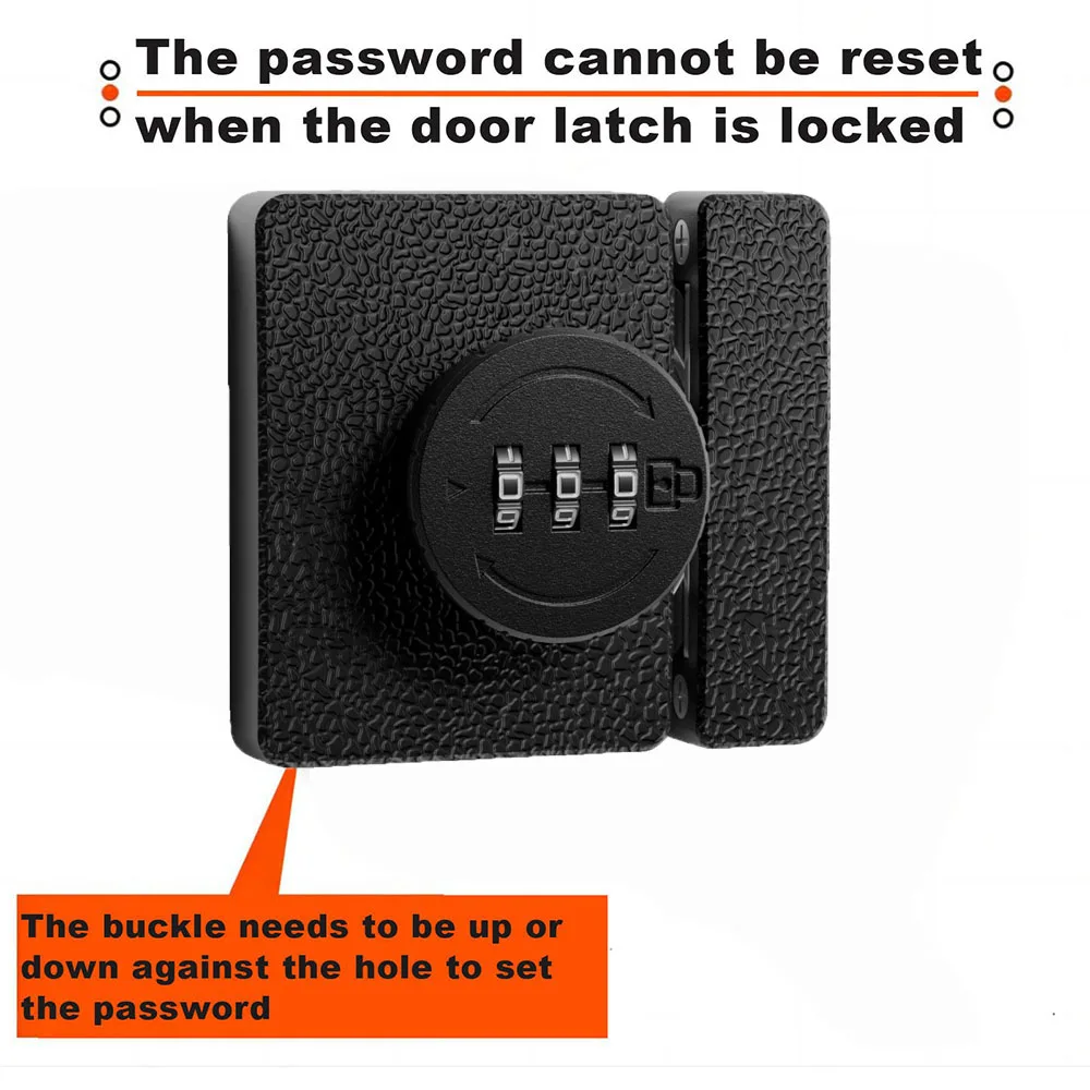 Imagem -02 - Household Security Cabinet Senha Locks Keyless Gaveta Combinação Codificada Porta Home Hardware Zinco Liga de Armazenamento Dígitos