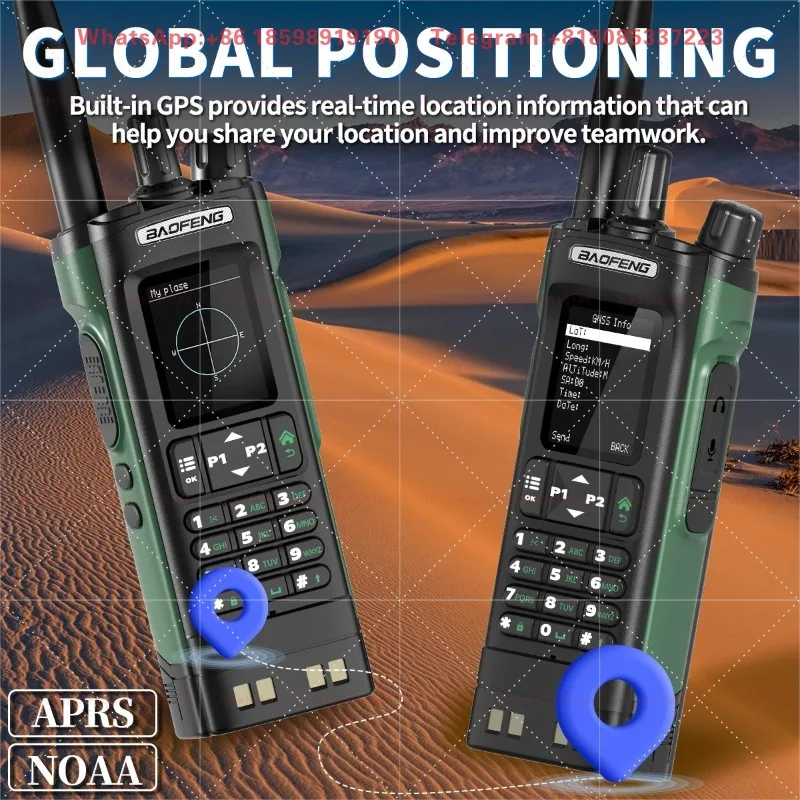 Baofeng DMR DM-32 Digital Walkie Talkie GPS Dual Mode Analog TDMA Dual Time Slot AM FM APRS Digital Call Ham Radio DM-1701 UV-32 - view 4
