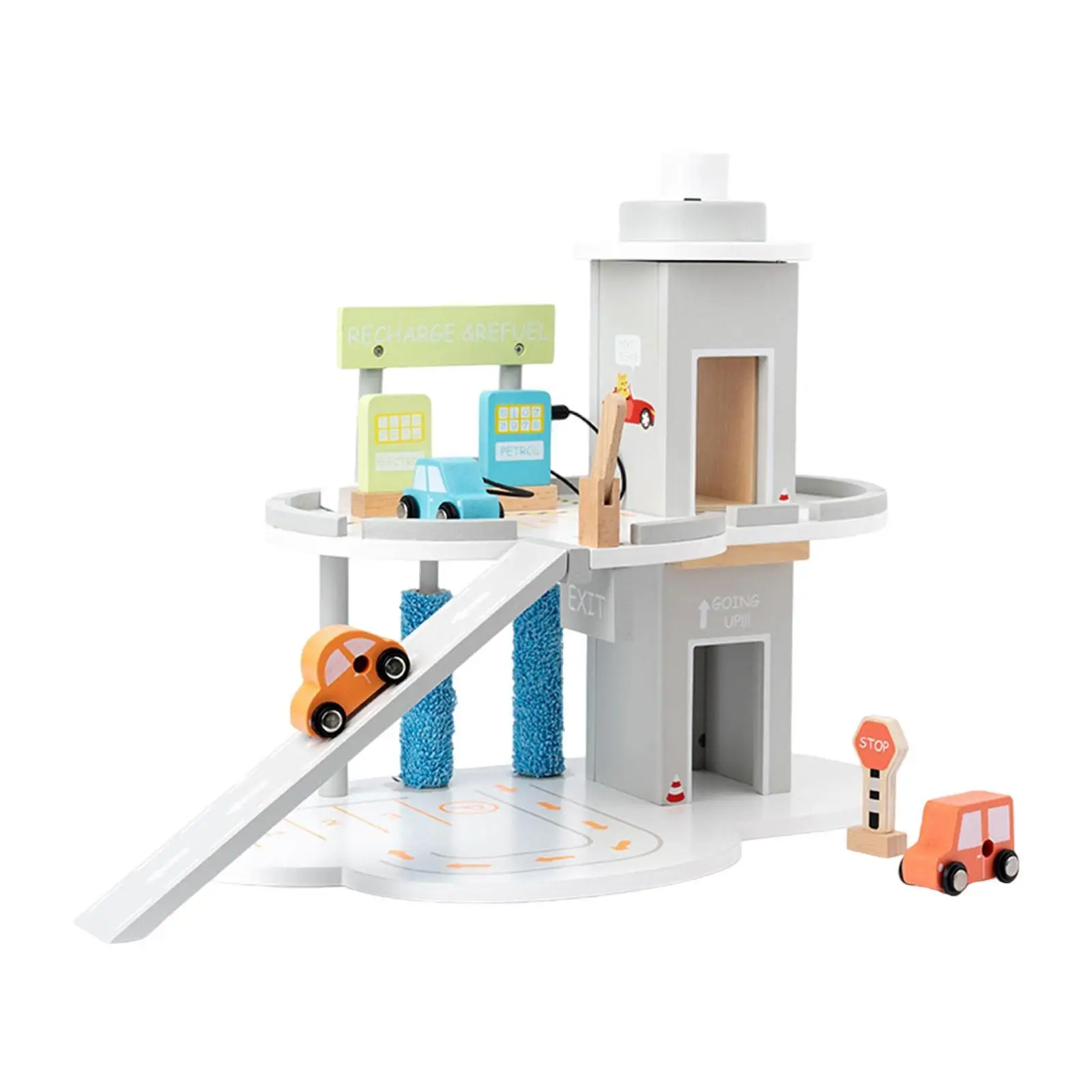 City Car Parking Toy Set assemblaggio Rail Car Parking Game per bambini in età prescolare