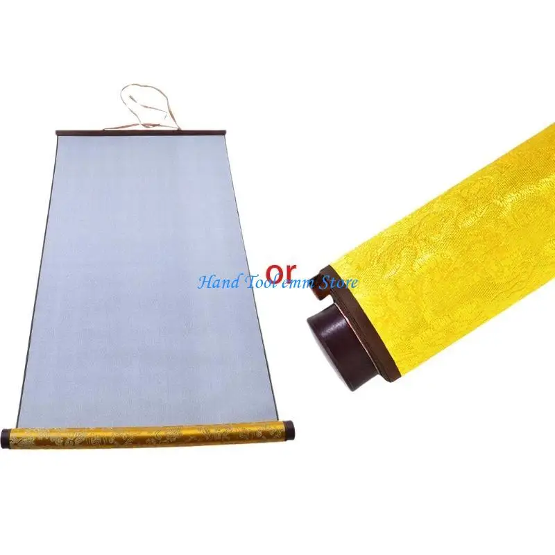 H37F Portable Water Writing Cloth Chinese Scroll Quick Drying Reusable Fabric Cloth Rice Paper for Adult Beginner 5