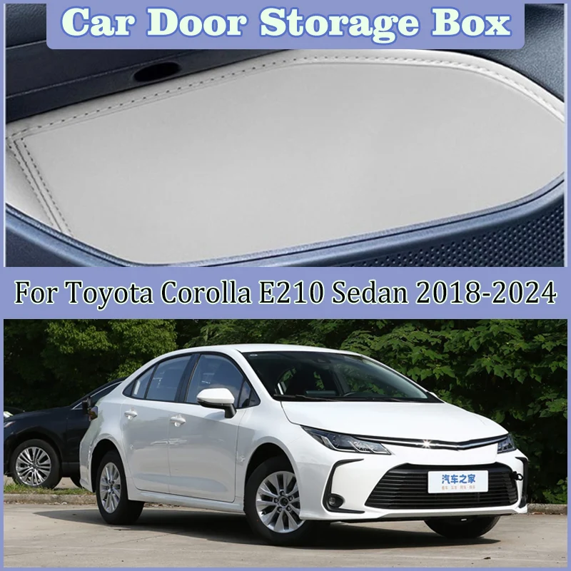 لتويوتا كورولا E210 ملحقات الديكور صالون سيدان 2024 -2018 السيارات فتحة الباب صندوق تخزين جيب المضادة للانزلاق حماية الوسادة