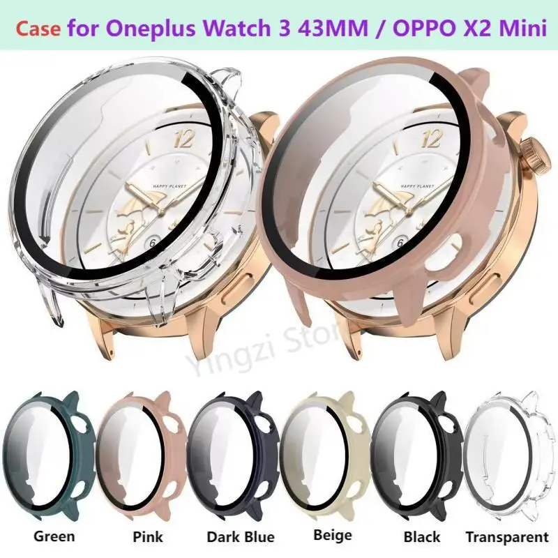 

Чехол из закаленного стекла для ПК + Watch Oneplus 3, 43 мм, защитный чехол-бампер для часов Samrt, защитный чехол для OPPO X2 mini Shell, аксессуары