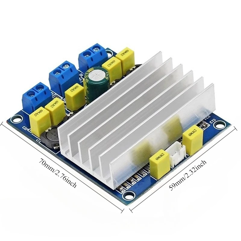 

Плата цифрового аудиоусилителя HiFi TDA7492, высокая мощность 2x50 Вт, стерео, параллельное подключение 100 Вт для DIY-колонок