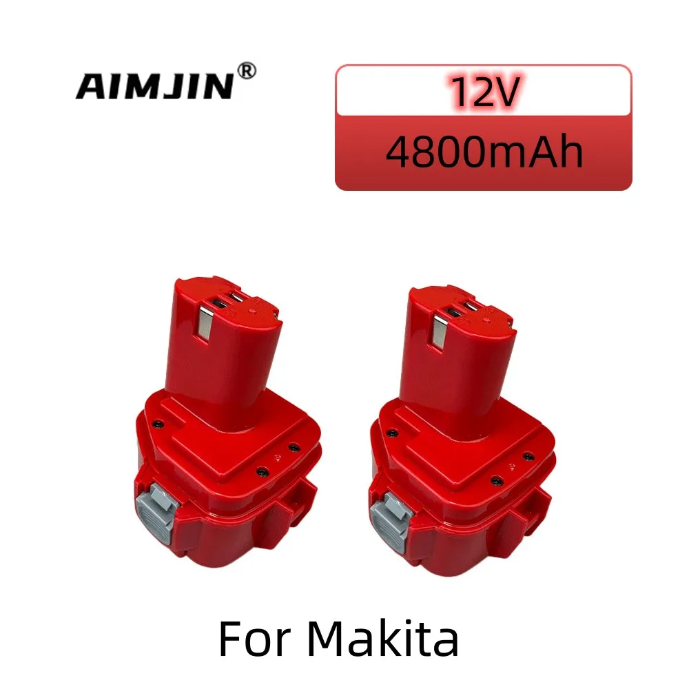 12V 4.8Ah Replacement Battery for Makita 12V Ni-CD Ni-MH 1220 1222 1202 1233 1234 1235 192696-2 193138-9 1050D 4013D