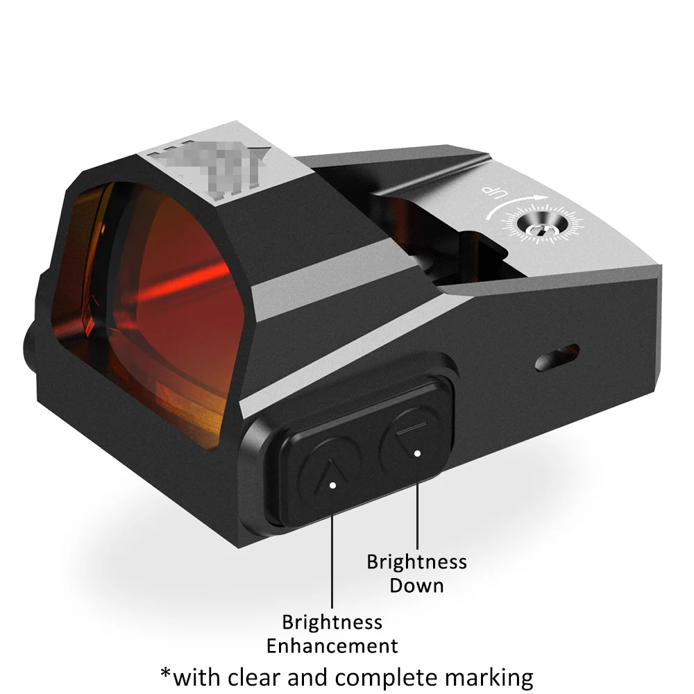 Imagem -02 - Moa Reflexivo Óptico Âmbito Mini Red Dot Sight Tático Caça para Pistola de Mão Corte Rmr Impressão 1x22 Reflex Sight 3