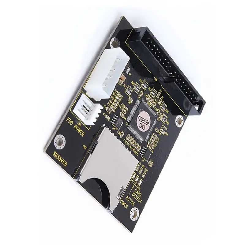 Exquisite-2X SD To 3.5 Inch IDE 40 Pin Converter Card IDE SD Card Adapter SSD Embedded Storage Adapter Card IDE Expansion Card