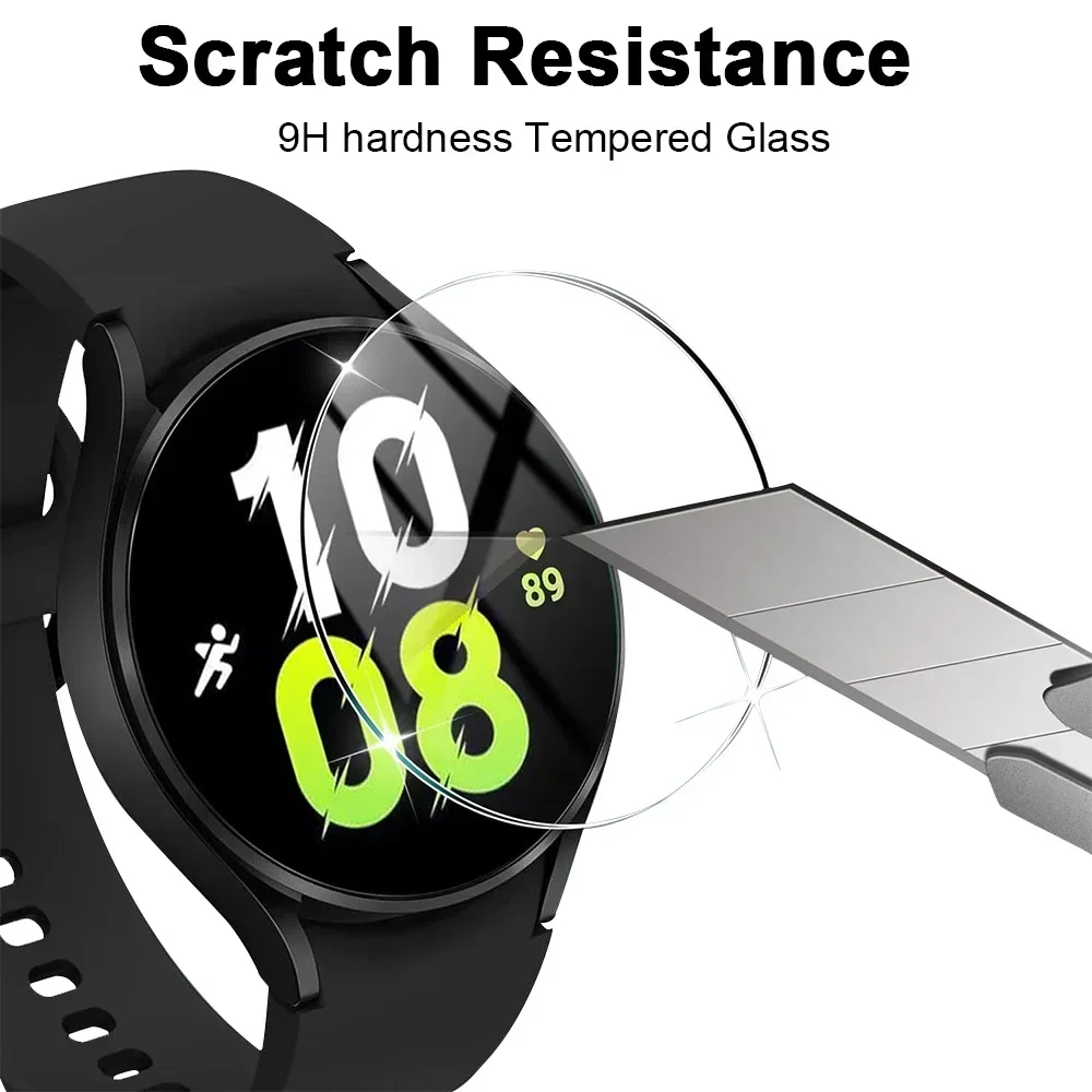 Screen Protector Film For Samsung Galaxy Watch 6 Classic 43mm 47mm 4/5/6 40 44mm 45mm Tempered Glass With Automatic Stick Tool