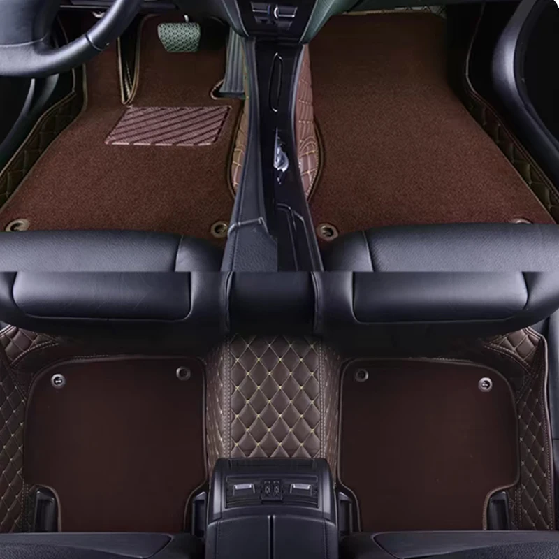 

Double Layer Car Floor Mat For Mitsubishi Eclipse Aston Martin DB9 Rapide V8 Vantage Lincoln Mark VIII Auto Part