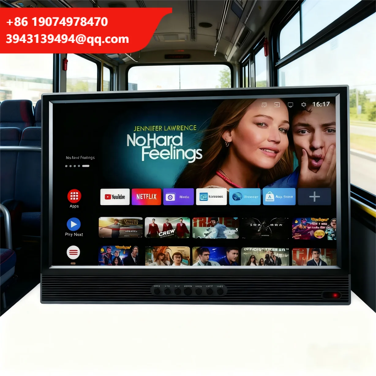

Portable Android LED HDTV Smart TV For Camping Car Bus-14-20" 12V/24V DVB-T2 ISDB-T ATSC Tuner USB Port Battery Optional