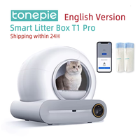 Tonepie Automatic Smart Cat Litter Box Self Cleaning 65L App Control Pet Cats Toilet Litter Tray Ionic Deodorizer Arenero Gato