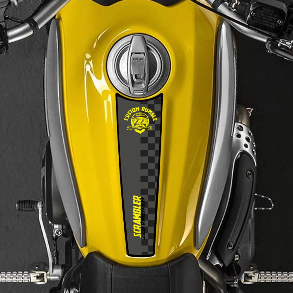 Autocollants de protection de tampon de réservoir de carburant 3D pour moto, autocollants imperméables, accessoires adaptés à DUCATI SCRAMBLER CLASSIC