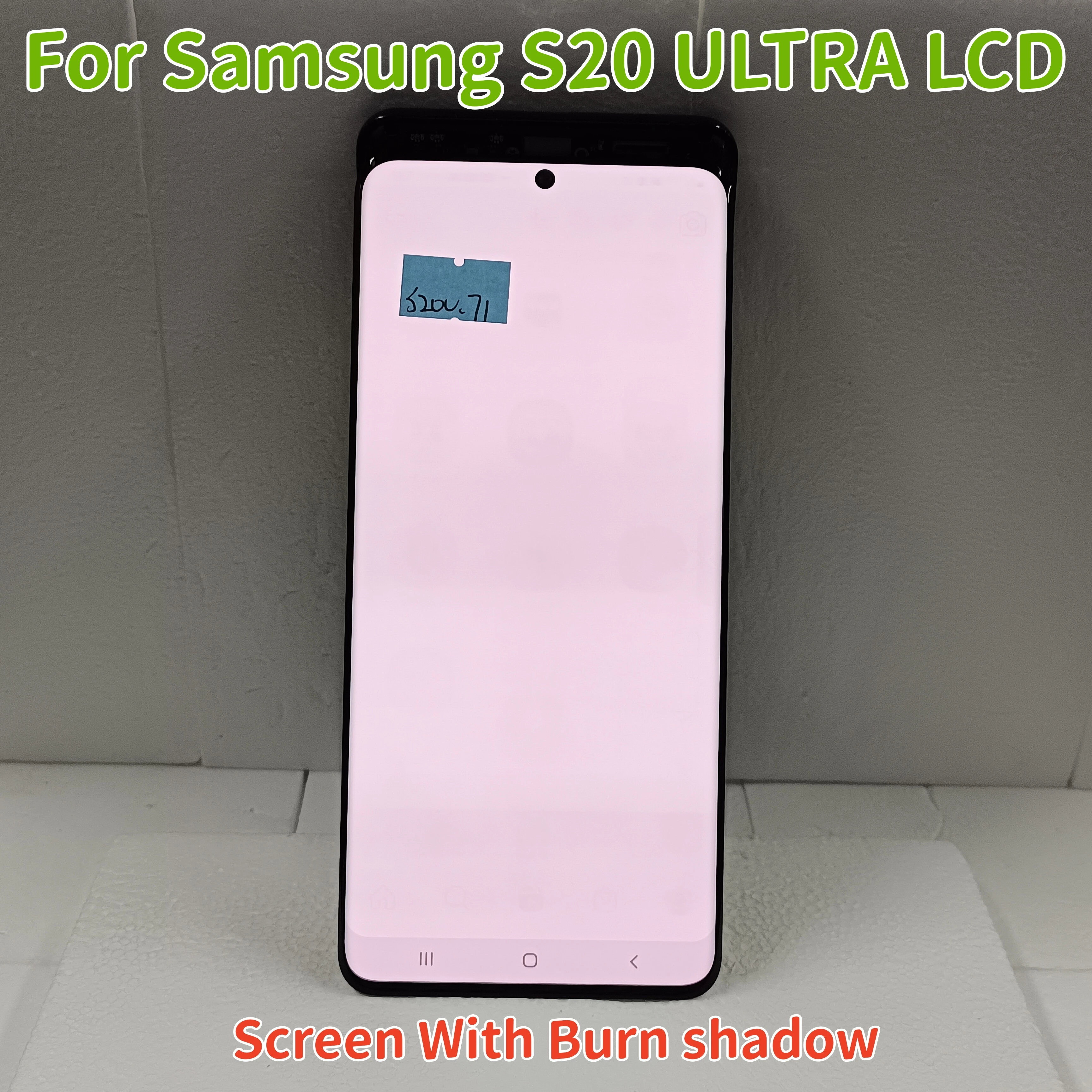 100% Test S20 Ultra 5g LCD For Samsung Galaxy S20 Ultra Lcd G988 G988f G988b/ds Display Touch Screen Digitizer With Burn Shadows