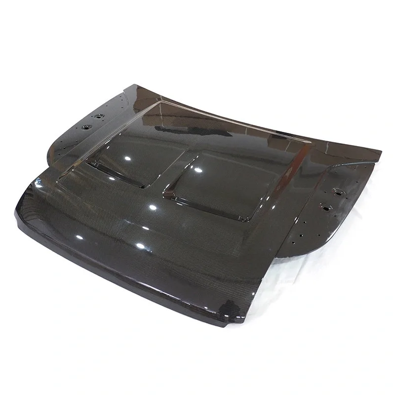 For Land Rover Defender Aluminum Alloy Carbon Fiber Engine Hood Front  Cover Protector Exterior Decoration Accessories