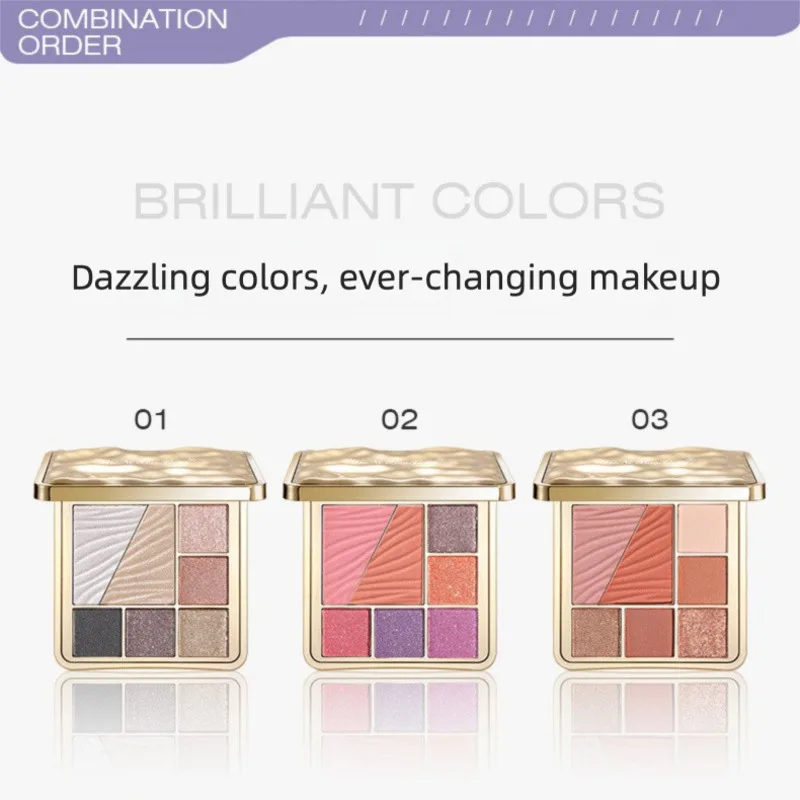 تتميز مجموعة المكياج الخفيفة The Little Bear Chasing 5 ألوان وألوان أحمر الخدود وظلال العيون والكنتوري الكل في واحد