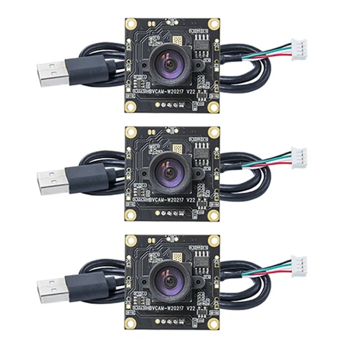 3 قطع OV9732 100 درجة 1280 × 720 30 إطارًا في الثانية وحدة كاميرا لـ Autodarts Io مع كابل 3 أمتار، مقاس PCB: 32 × 32 مم، وحدة الكاميرا #2