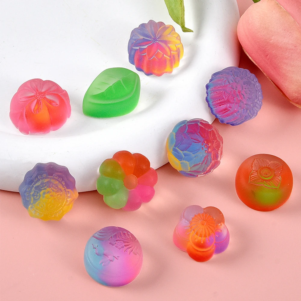 10PCS Chinese Pastry Series Miniature Flat Back Resin Cabochons For Hairpin Scrapbooking DIY Home Decor Craft Accessories