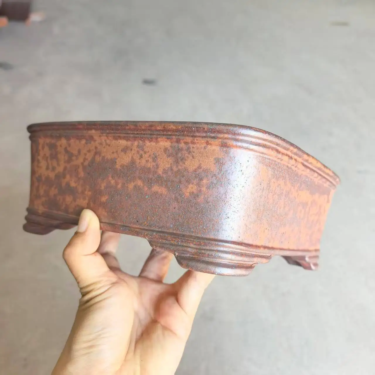 2025 Classic Wood-fired Style Unglazed Yixing Bonsai Pot