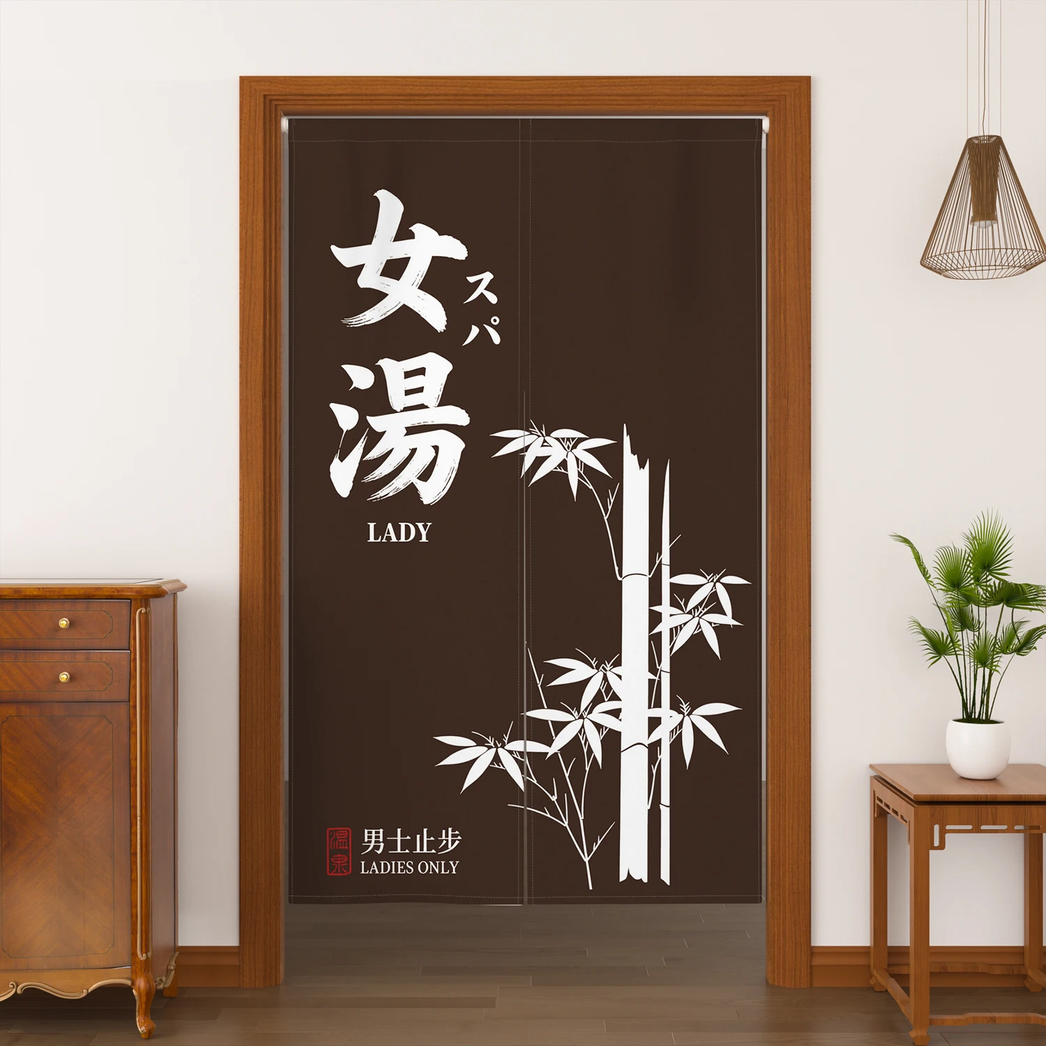 Tirai Pintu Onsen Jepang Desai - Japanese Home Bathroom Design ulasan dan harga
