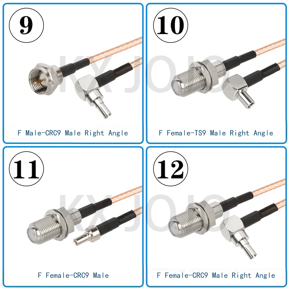SMA F Female/Male to TS9/CRC9 Straight/Right Angle Coaxial Cable RG316 RF Radio Frequency Extension of Antenna 10/15/20/30/50cm