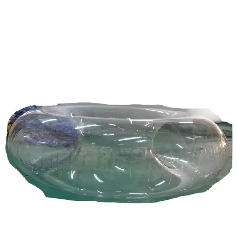 Hongyi Clear PVC Inflatable Swimming Ring Customized Transparency Water Floating Swimming Ring
