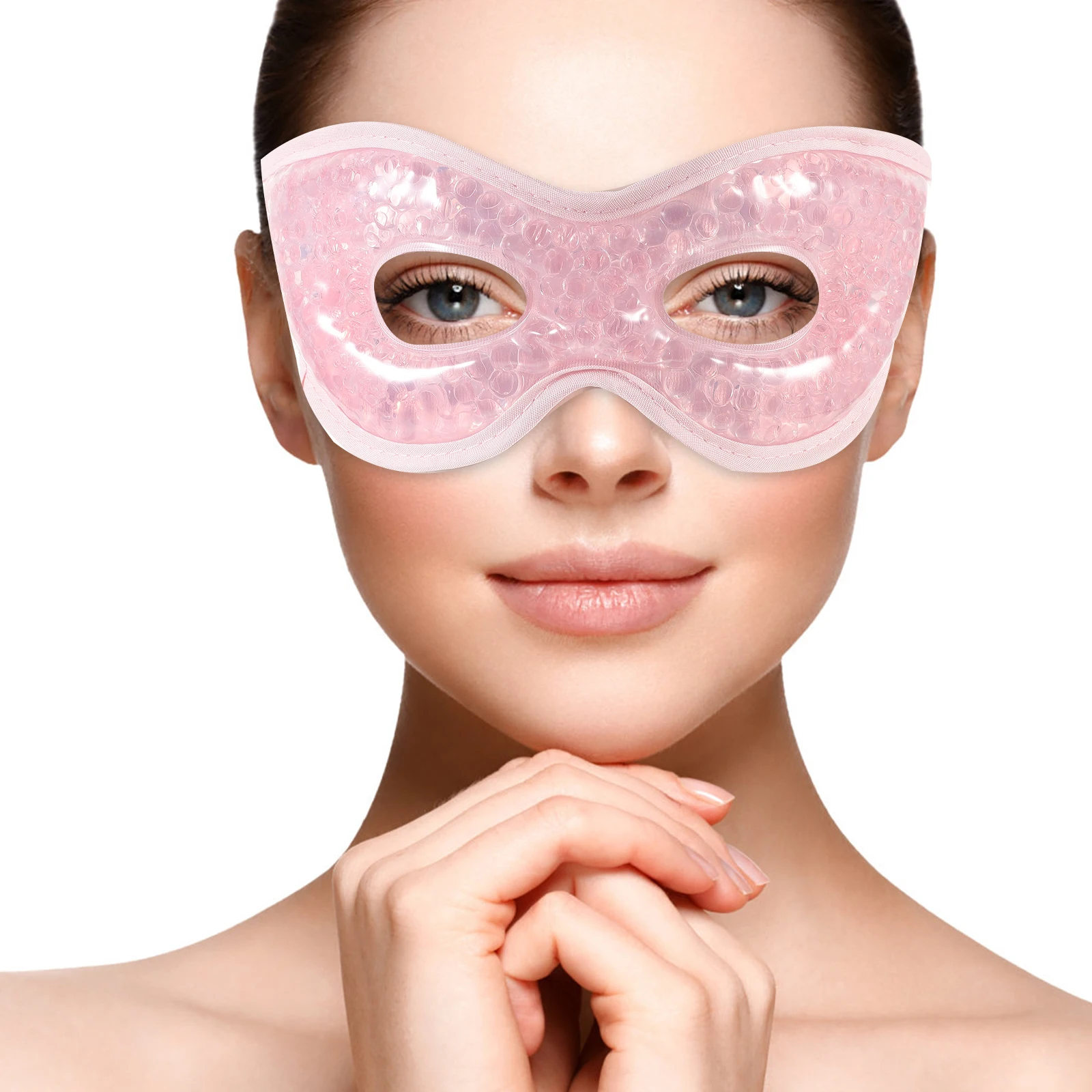 

2pcs Skin-Friendly Eye Cold Masks Reusable Cooling Pads for Puffiness Swollen Eyes Cold Compress Eye Masks for Home Travel Use