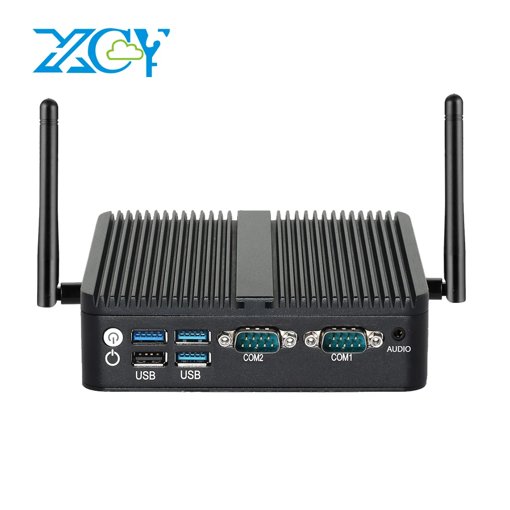 Intel N150 Mini Industrial PC 2x Serial Ports RS232 2x Gigabit Ethernet 2x HDMI 1xDP Support 3 Screens Display Win10/11 Linux