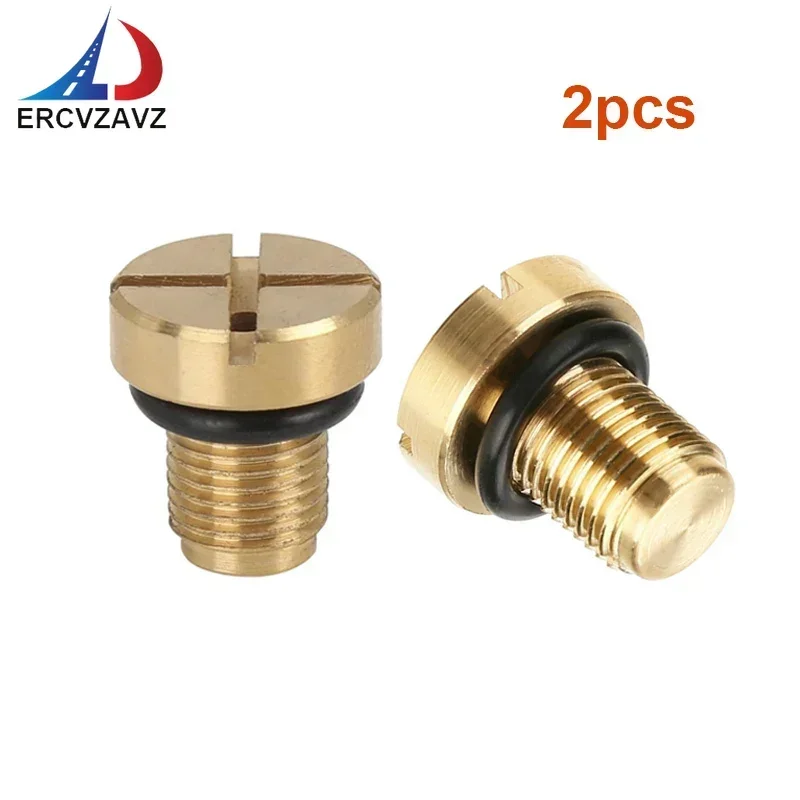 2Pc High-quality Brass Exhaust Bleed Coolant Radiator Screw Fittings w/ O Ring 17111712788 For BMW E36 E46 E39 E90 X1X3X5 series