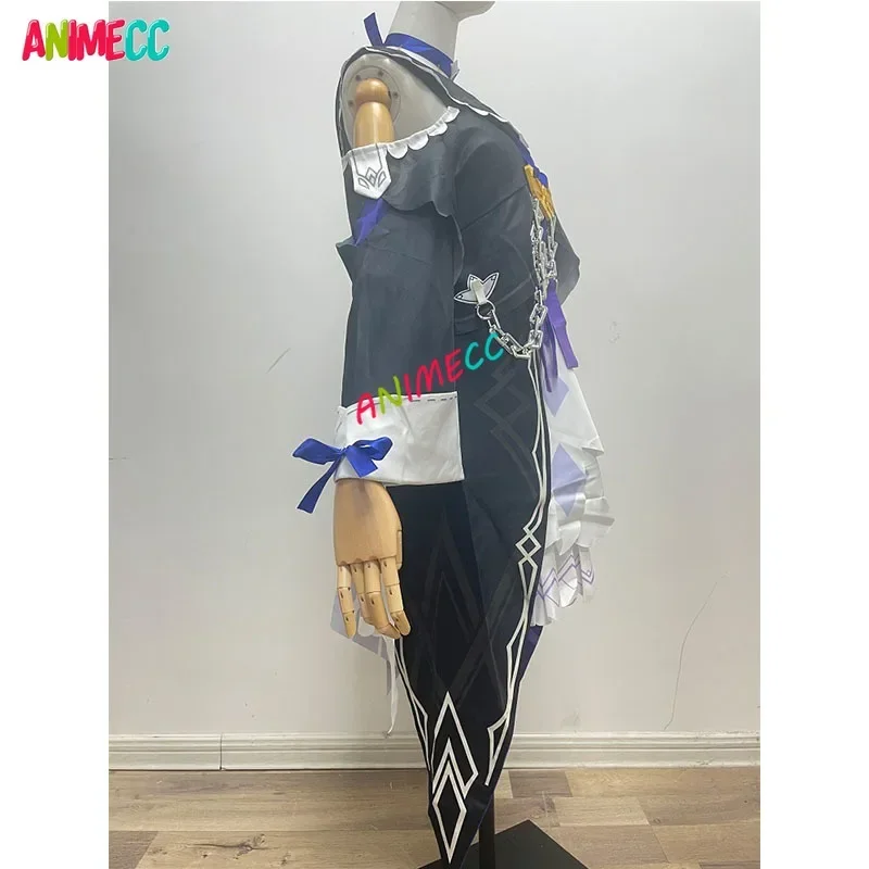 Animecc herta honkai star rail cosplay kostüm perücke tattoo aufkleber hut anime spiel kleid halloween party outfits für frauen mädchen