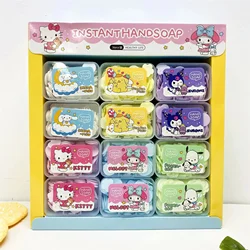 Sanrio Kuromi Melody disposable soap Hello Kitty soap flower cartoon hand soap Kawaii portable hand soap gift