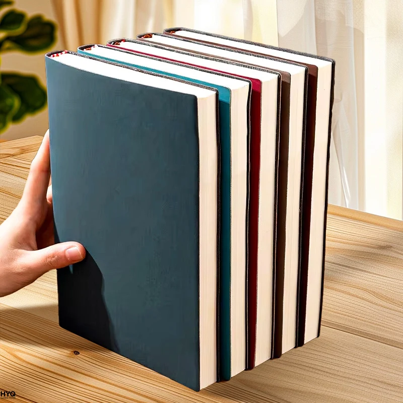 A5 notitieboek van zacht leer, 120 pagina's, kantoorartikelen, waterdichte omslag, comfortabel aanvoelend, bestseller