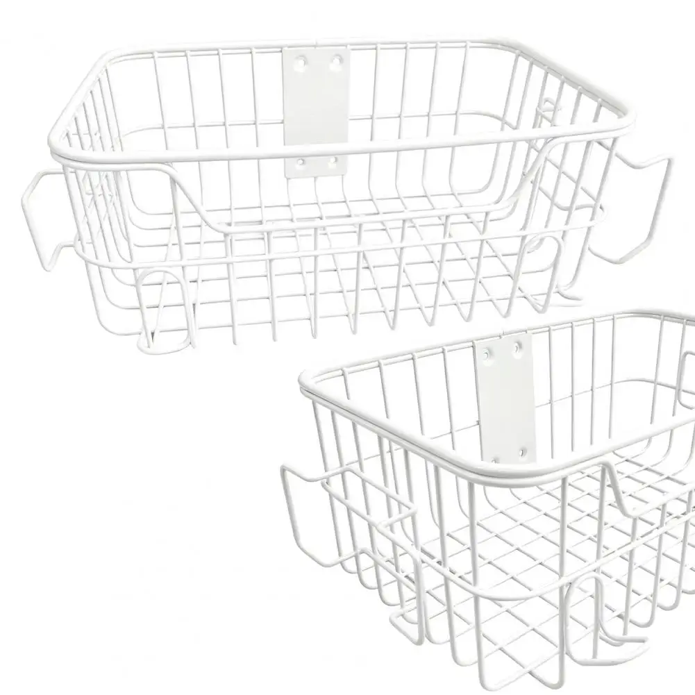 Heavy Duty Steel Wire Hanging Basket Durable Steel Wire Mesh Cart Storage Basket Multi-purpose Equipment Organizer Bin Clip-on