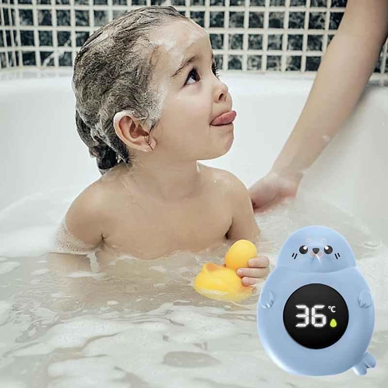 Cartoon babybadthermograaf met LED-display IPX7 voor babyveiligheid Nauwkeurig digitaal