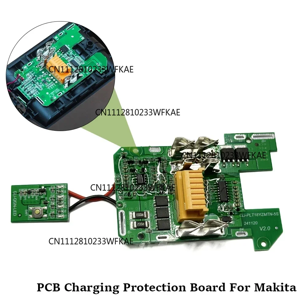 1pc PCB Circuit Board For Makita BL1815 BL1860 LXT400 BL1850 18V Li-ion Battery Charging Protection Plate Power Supply