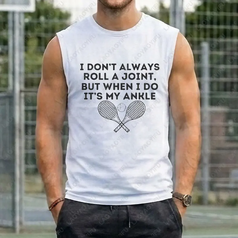 Funny Tennis& Dog Lover Graphic Tank Top -