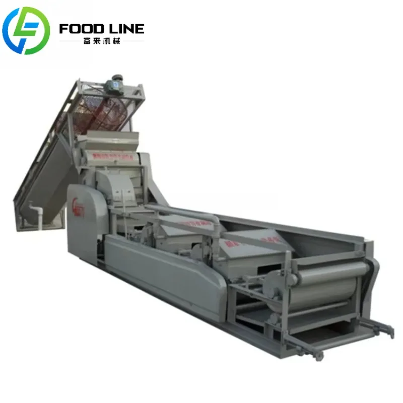 Tapioca / Potato Starch Processing Machine Cassava Potato Crushing Machine Starch Extraction