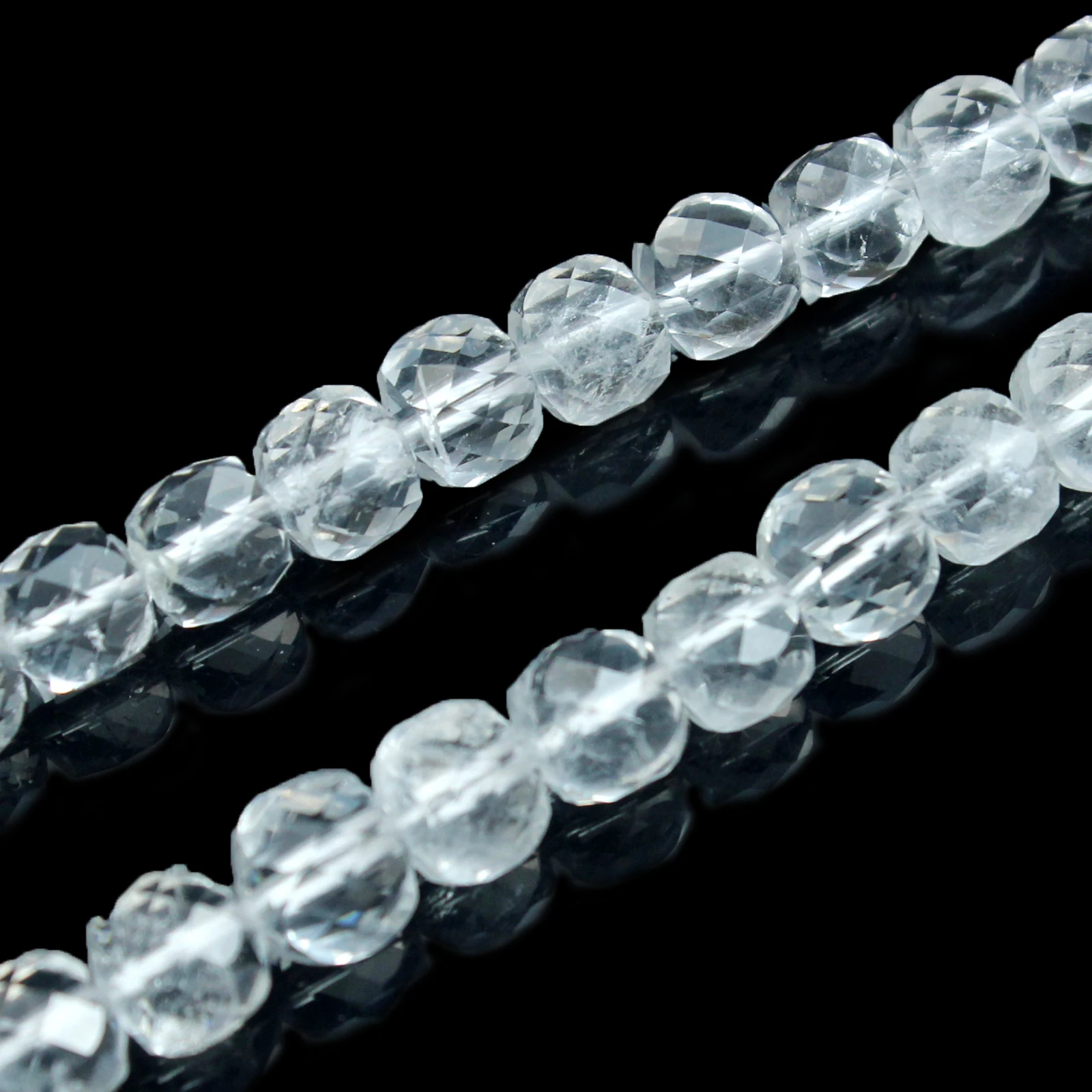 Natural White Crystal Faceted Particles Cube Scattered Beads Diy Handmade Bracelet Necklace Accessories Beads