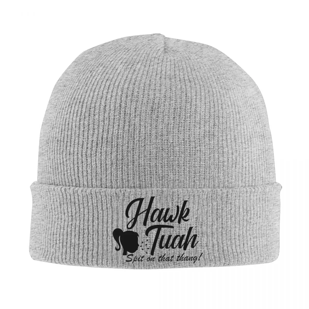 Hawk Tuah Spit On That Thing Knitted Hat Women's Men's Skullies Beanies Winter Hats Funny Pop Meme Casual Melon Cap