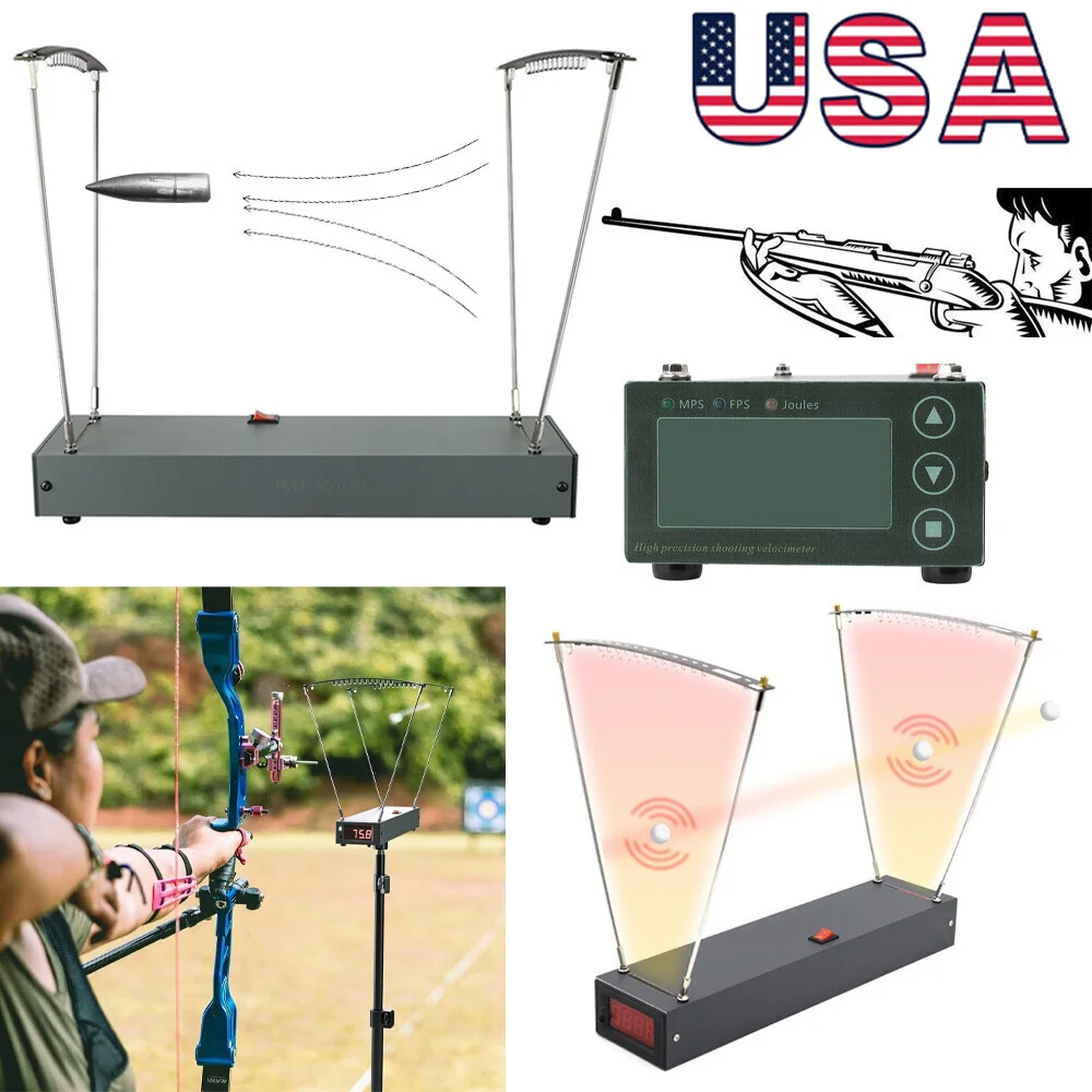 Shooting Speed Tester Chronograph Ballistic Precision 4-6500FPS Arrow Bow Slingshot Bullet Velocity Measure Tool for Outdoor Shooting Sports - view 8