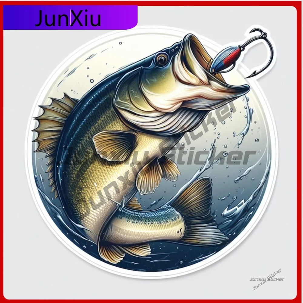 

Awesome Fishing Sticker UV Resistant Waterproof Vinyl Decal Scratch Durable Sunproof Outdoor Exterior Protective