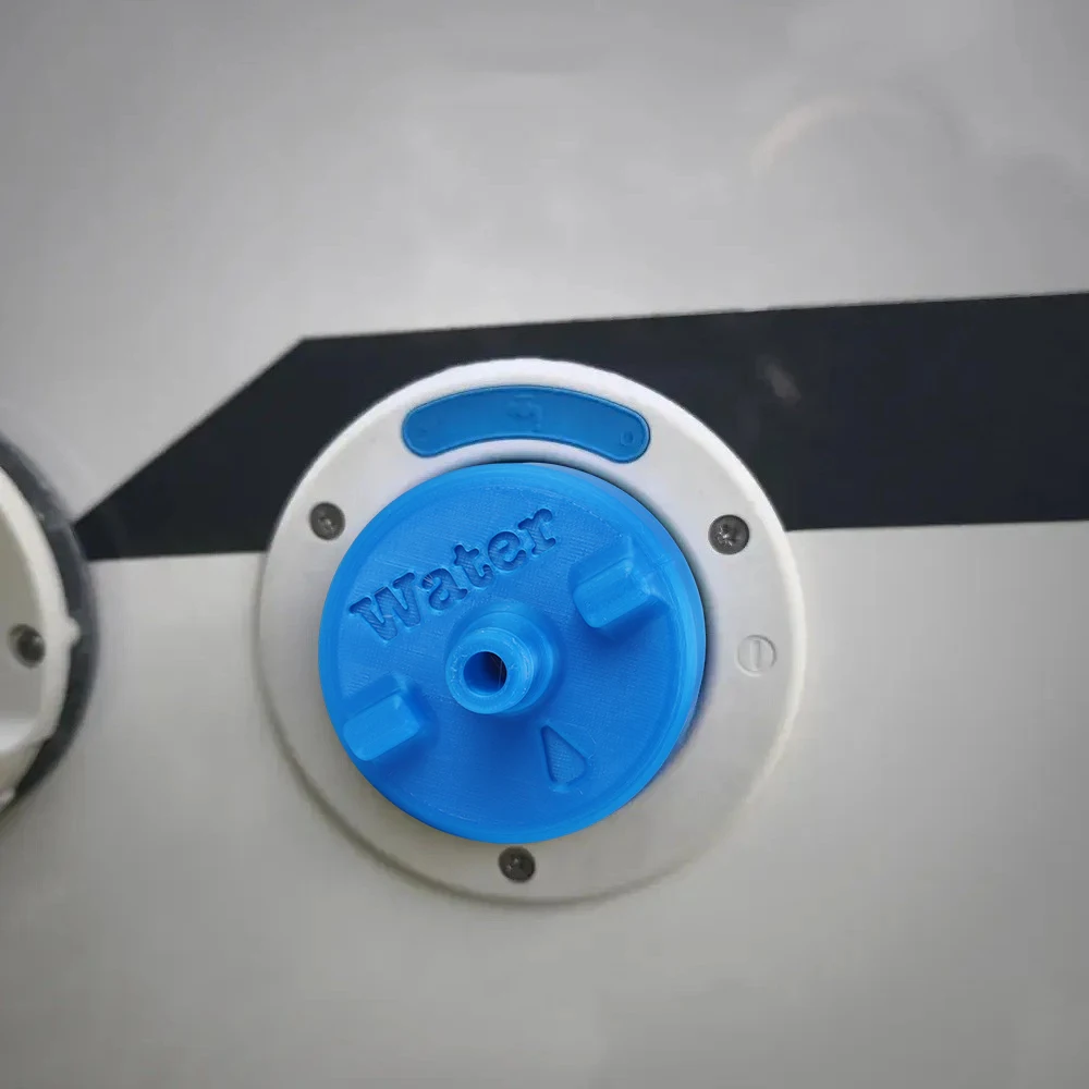 RV Water Inlet Blue Replacement RV Water Fill Connection Inlet Replacement Leakproof Trailer Filler Hatch For Motorhome Caravan