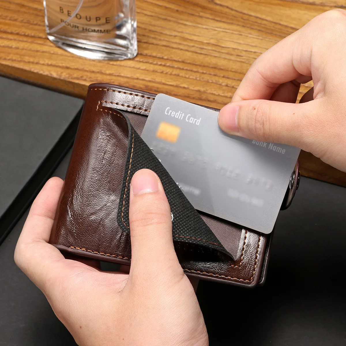 2025 Men's New Model, Zipper Wallet, Korean Version Retro, Multi-functional Long Model, Wallet Multi-card Position