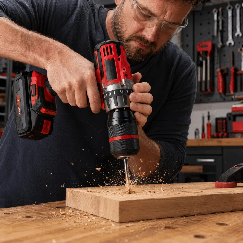 1/2-20UNF Mount Keyless Drill Chuck Keyless Design Self-Tightening Mechanism Self-Tighten Drill Chuck All-Metal Construction
