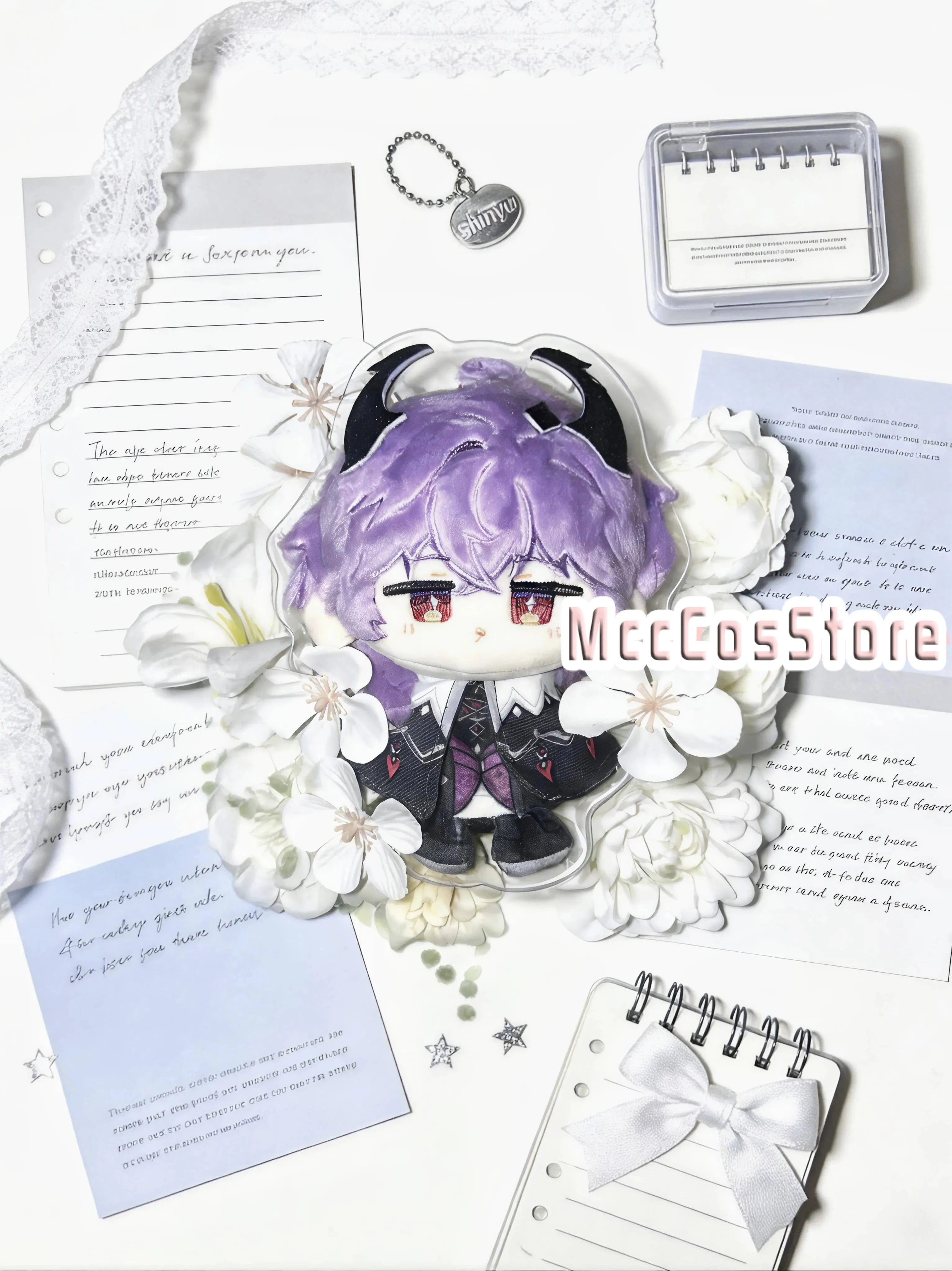 

Genshin Impact Varka Flins Durin Kawaii 12Cm Mini Plush Doll Bag Pendant Cartoon Soft Toys Girl Xmas Gift Game Acg Fan Collectio